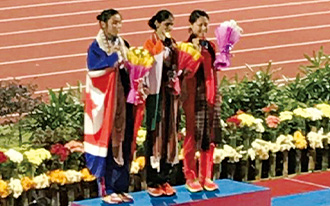 第22回 アジア陸上競技選手権大会3000m障害　佐藤奈々　3位　10分18秒11