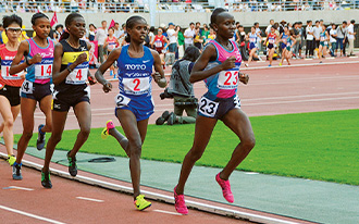 第52回 織田幹雄記念国際陸上競技大会5000m　ローズメリー・W・モニカ　1位　15分08秒61※大会新記録