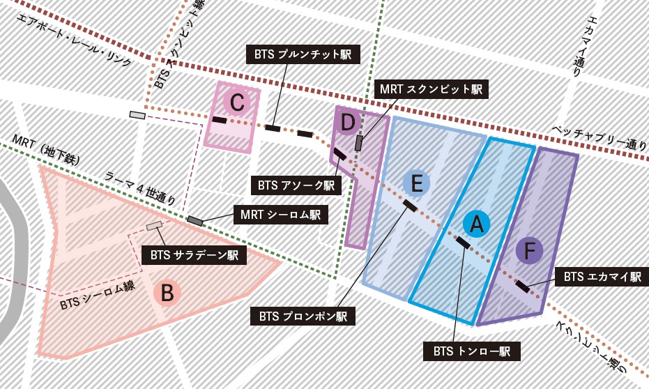 BANGKOK MAJOR AREA MAP