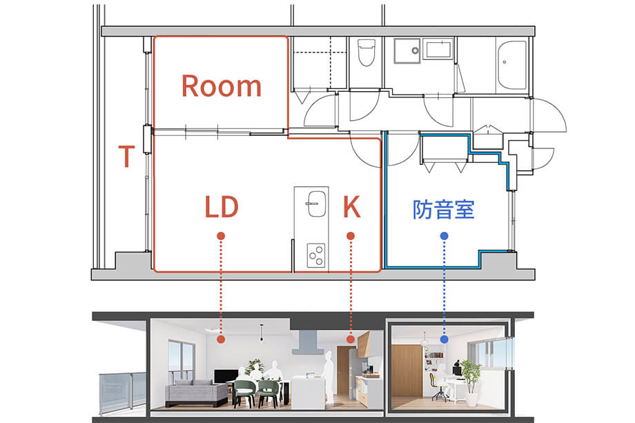 「音のある暮らし」と「音のない空間」の両立。次世代の防音賃貸マンション「おとのわ」