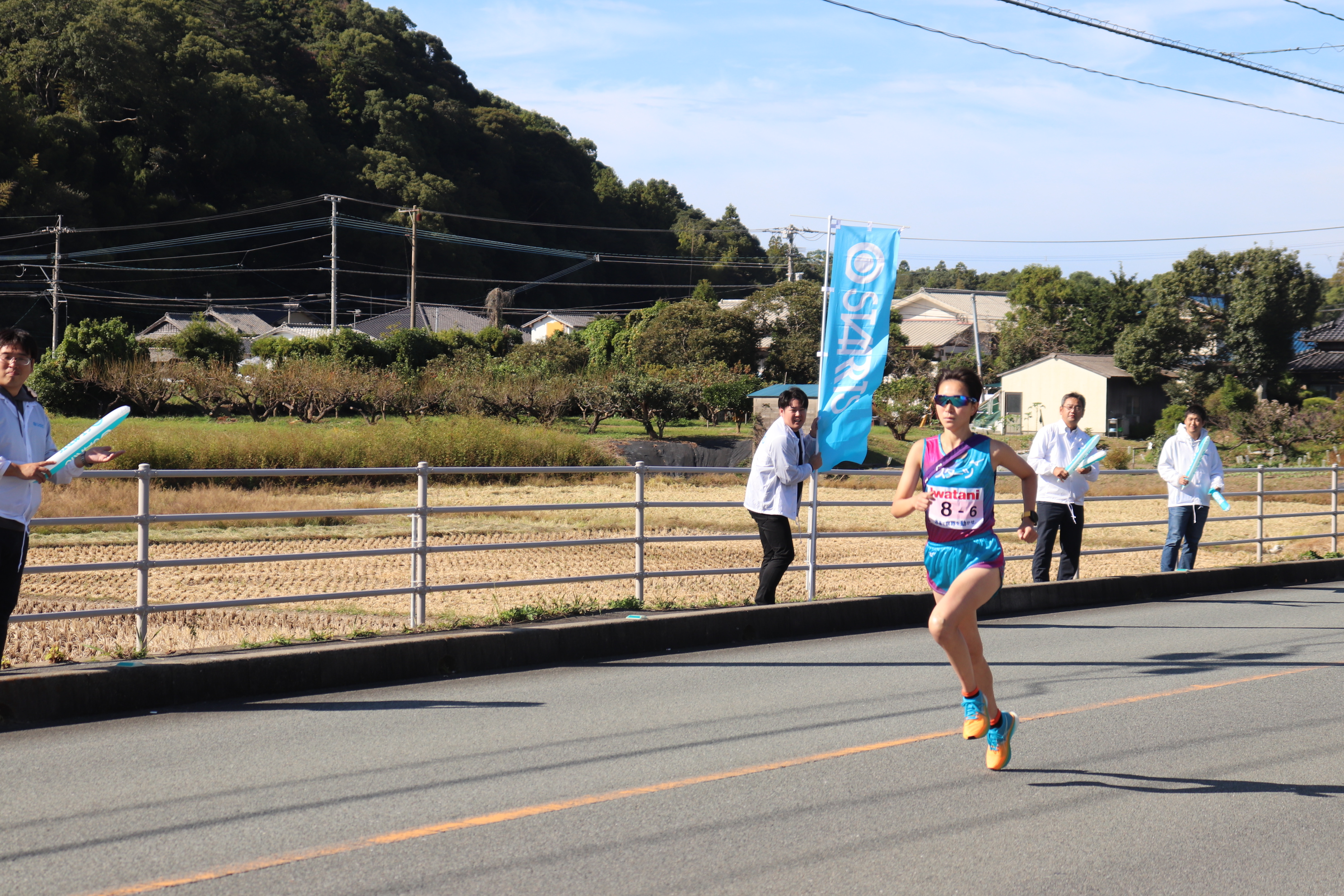 第9回 プリンセス駅伝 原田選手（6区）