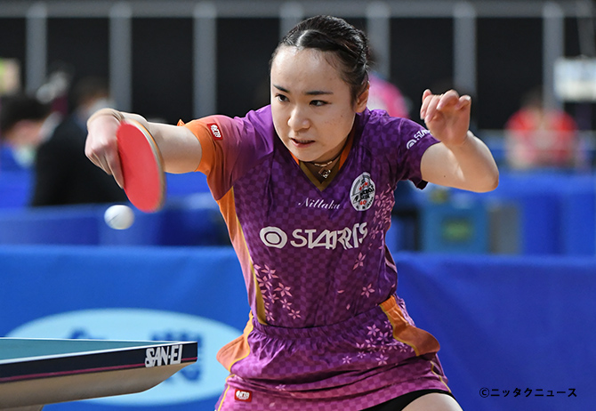 2022年全日本卓球選手権大会　シングルス、女子ダブルスで2冠達成