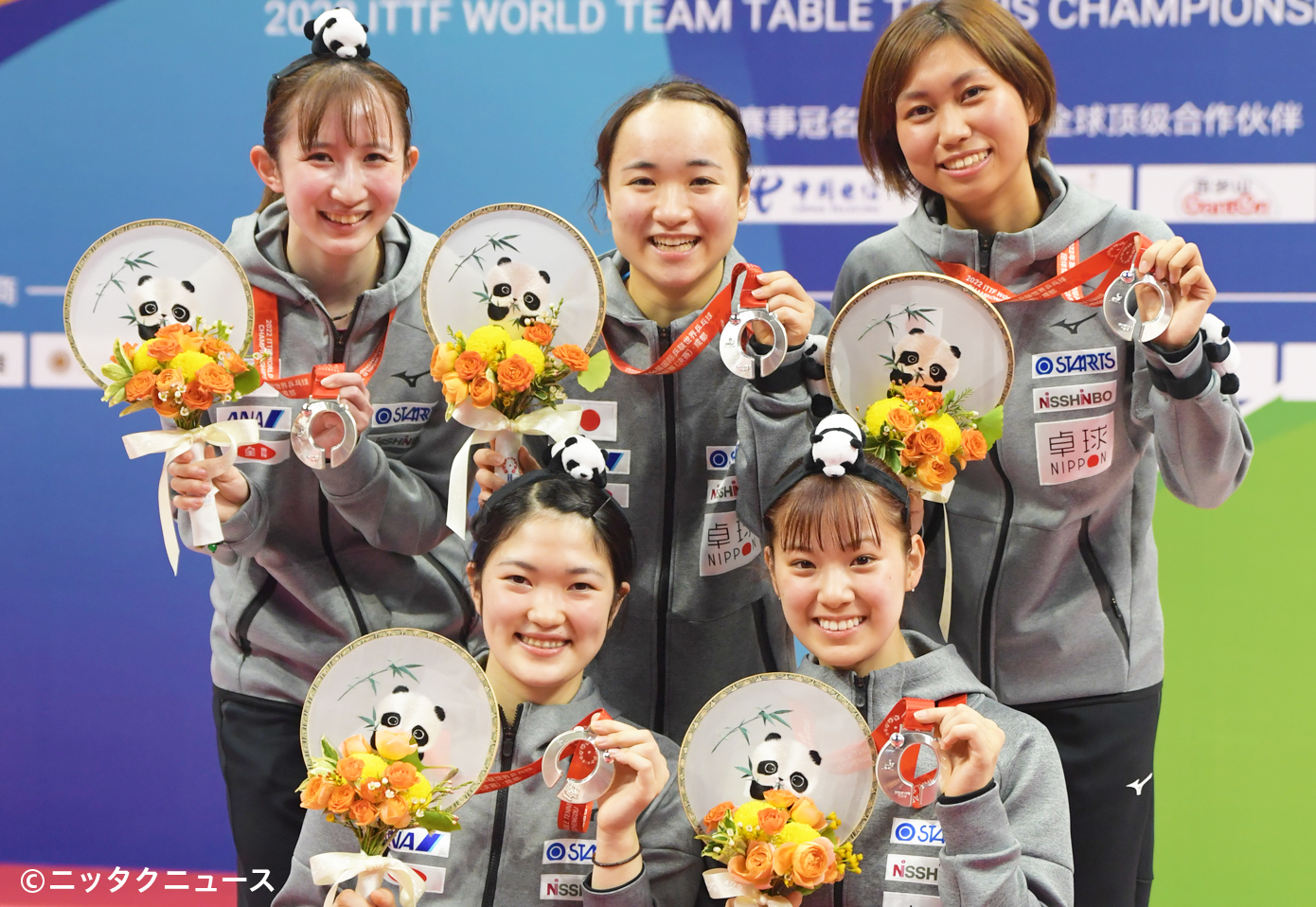 2022世界卓球選手権成都大会（団体戦）で銀メダル獲得！