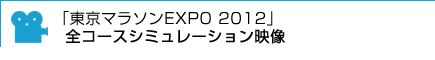「東京マラソンEXPO 2012」全コースシミュレーション映像