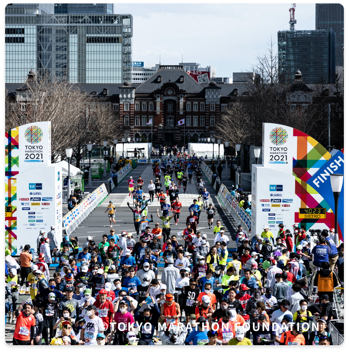 約19,000人が完走した東京マラソン2021