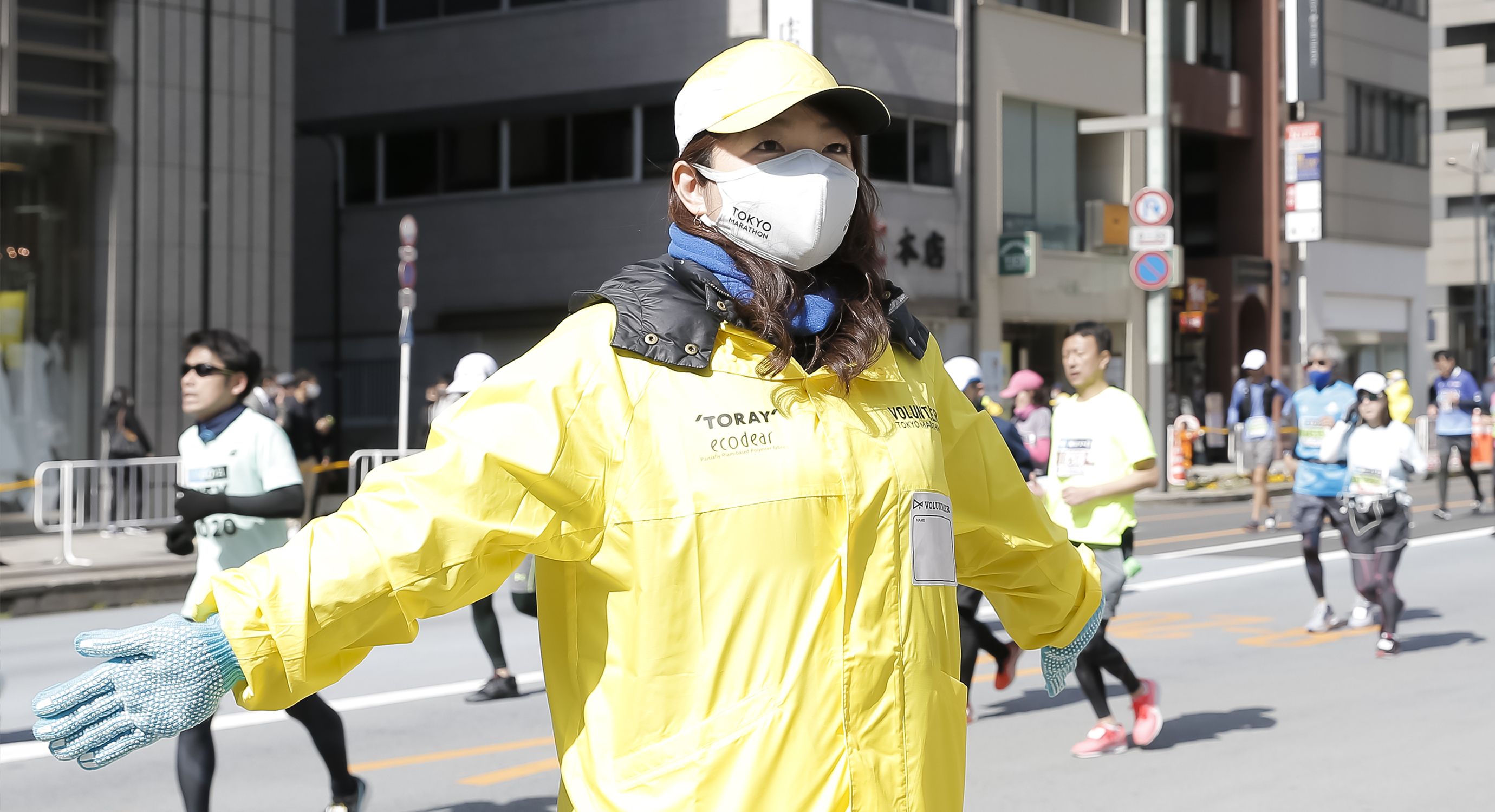 大人気新品 東京マラソン ボランティアウエア帽子セット