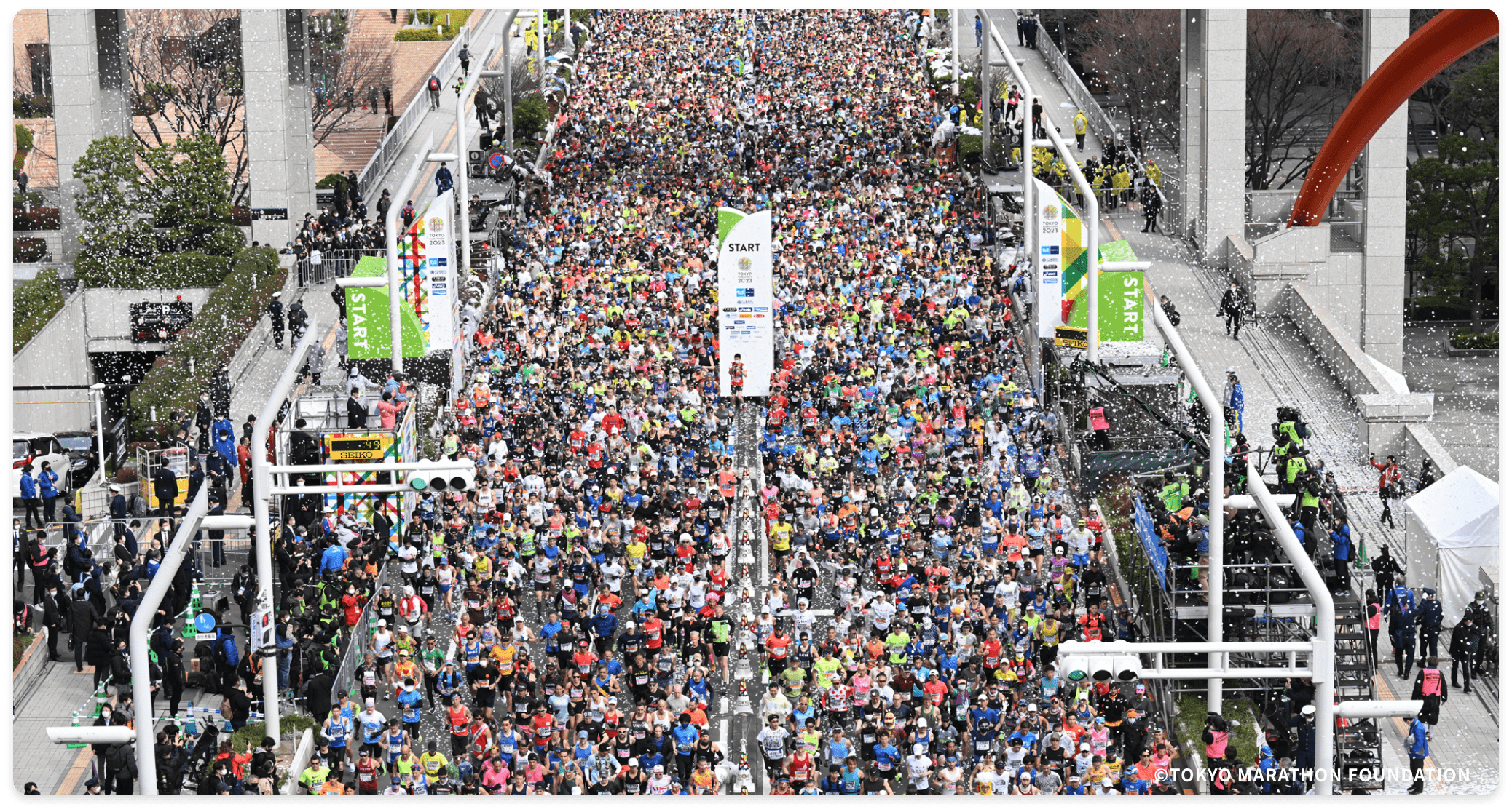 約38,000人のランナーがスタート