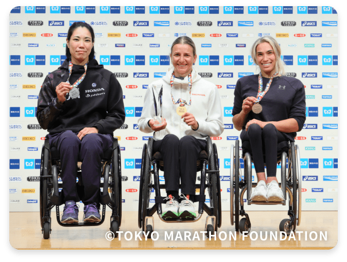 マラソン車いす選手表彰