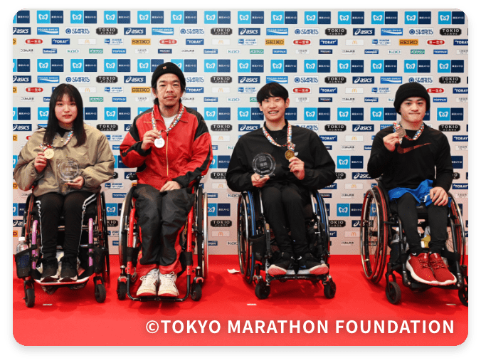 マラソン車いす選手表彰